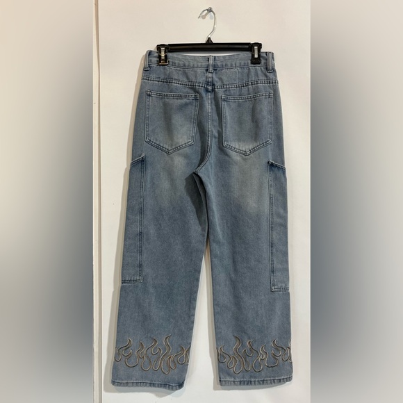 Tamway Vintage High Rise Wide Leg Jeans Size XS Waist 28 Length 28” - Picture 4 of 5